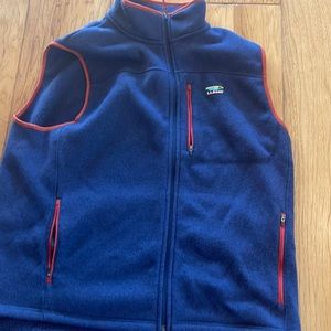 Men’s blue llbean fleece vest